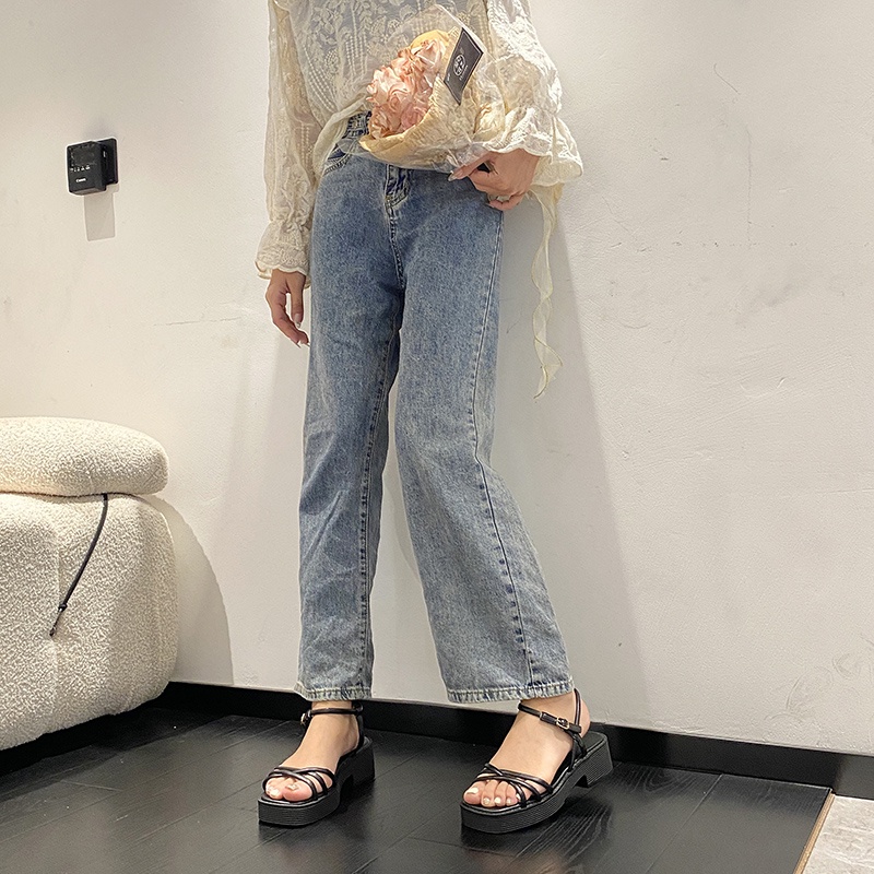 Xăng đan Đế Dày Mềm Mại Thoải Mái Chống Thấm Nước Có Khóa Cài Thời Trang Mùa Hè Dành Cho Bạn Nữ