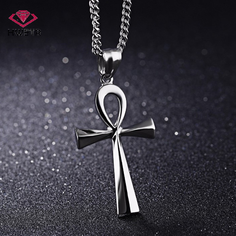 Dây Chuyền Mặt Đá Ai Cập ankh crucifix Mới
