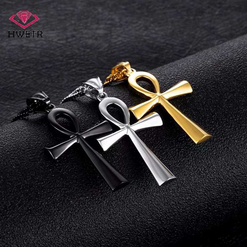 Dây Chuyền Mặt Đá Ai Cập ankh crucifix Mới