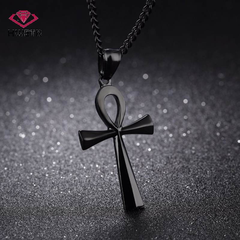 Dây Chuyền Mặt Đá Ai Cập ankh crucifix Mới