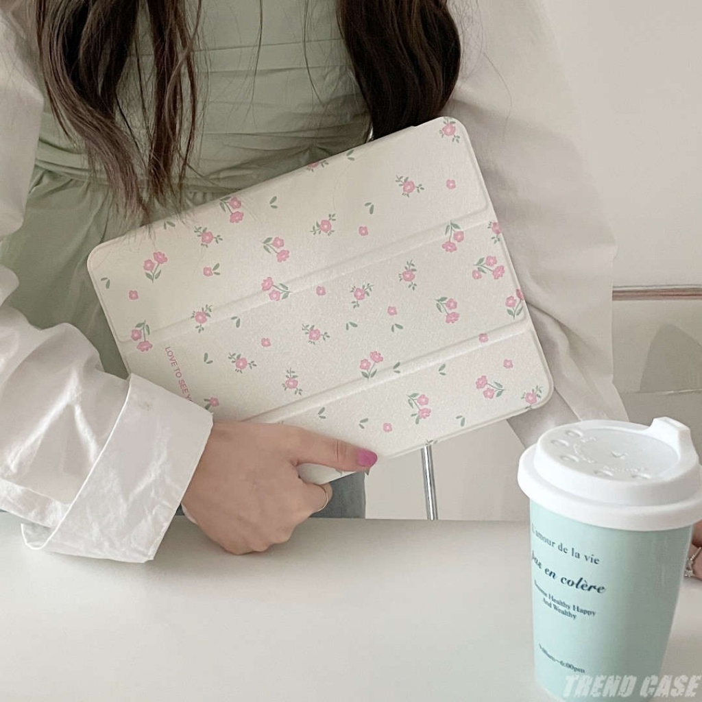 Bao Da Máy Tính Bảng Họa Tiết Hoa Đơn Giản Cho ipad 10.2 air 5th 4th generation 10.9 pro 11 9.7 10.2 7 8 9th air3 pro10.5 10th Ốp