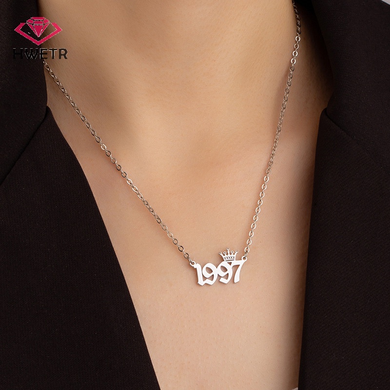 Vòng cổ Mặt Hình Vương Miện Năm Mới 1980 Đến 2019 Dành Cho Nữ