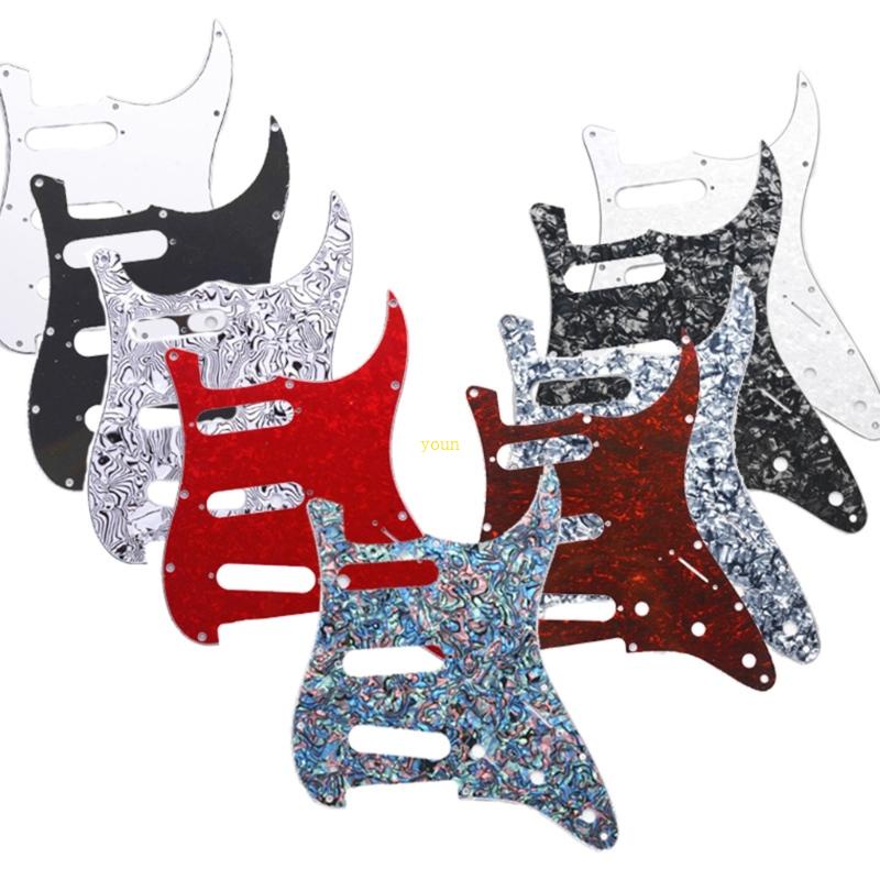 1 Miếng Gảy Đàn guitar s + s + s 11 Lỗ Trái Chuẩn Hiện Đại usa made 3