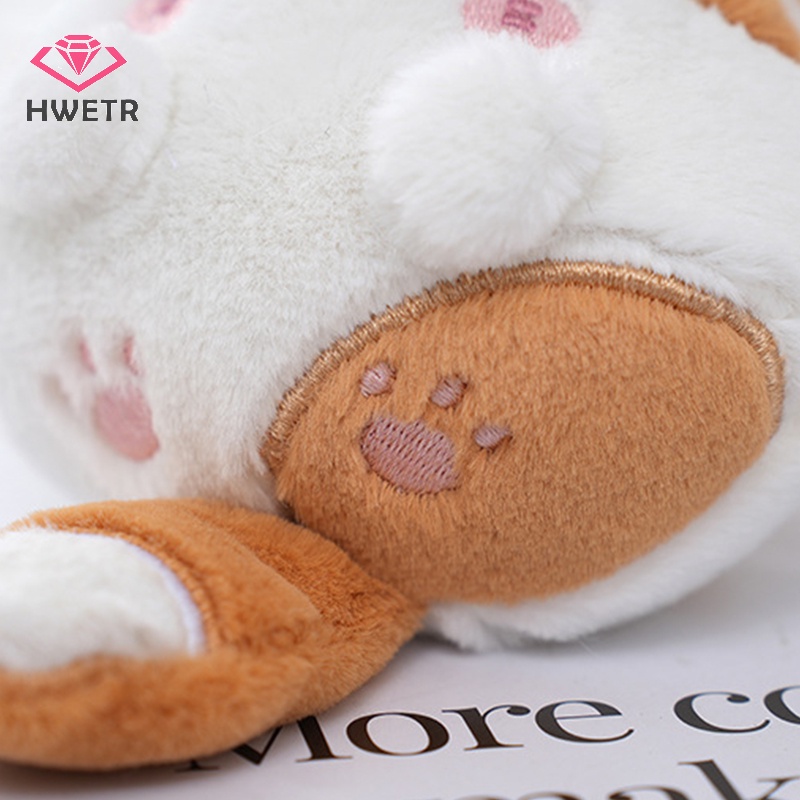 Móc Khóa Hình Mèo Nhồi Bông Đuôi Dài Đáng Yêu Mới