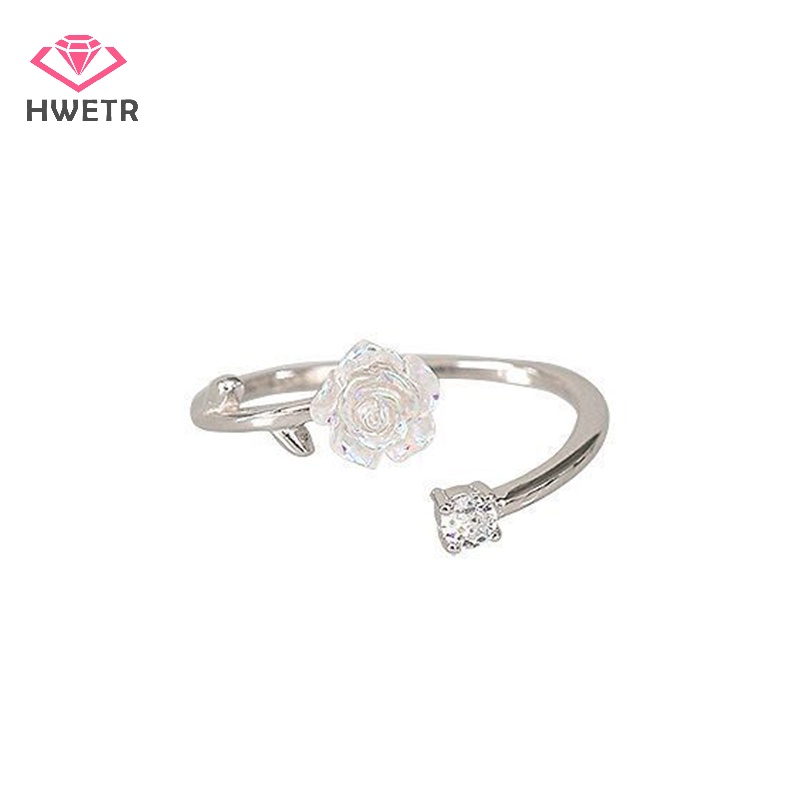 Nhẫn Hở Hình Hoa Hồng Phong Cách Hàn Quốc Cổ Điển Thời Trang Cho Nữ Mới