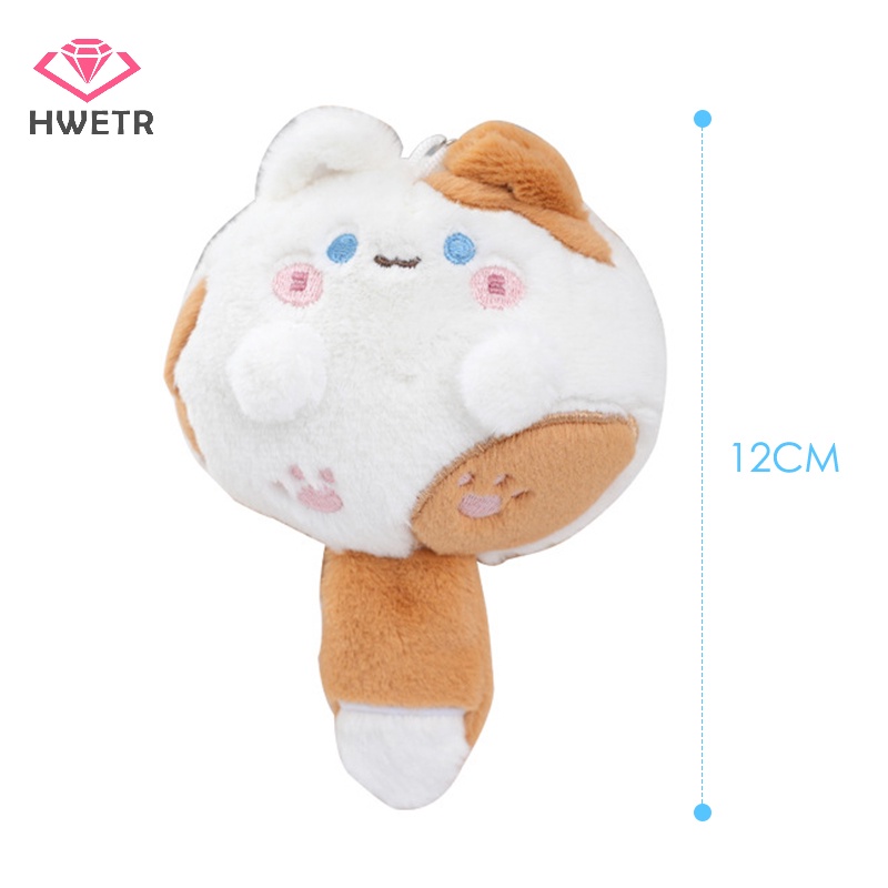 Móc Khóa Hình Mèo Nhồi Bông Đuôi Dài Đáng Yêu Mới