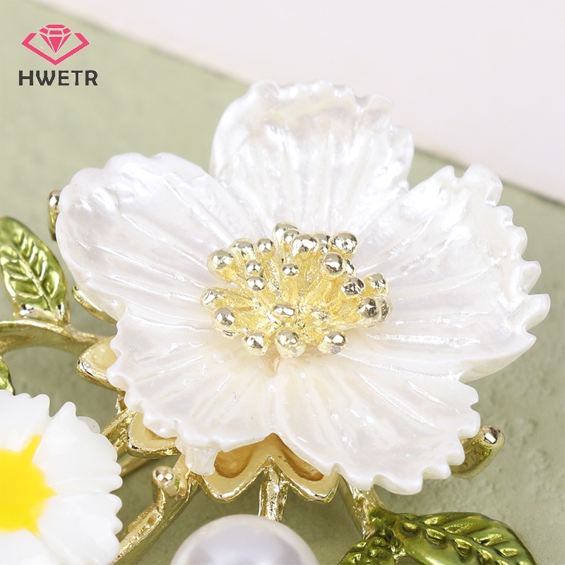 Trâm Cài Áo 2 Màu Hình Hoa Đào Bằng Hợp Kim Lãng Mạn Mới