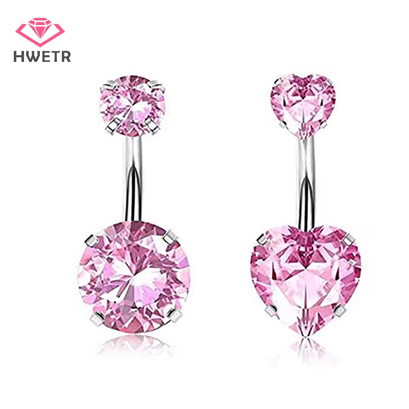 Khuyên Rốn Hình Bướm Đính Đá Chất Liệu Thép Không Gỉ Mới