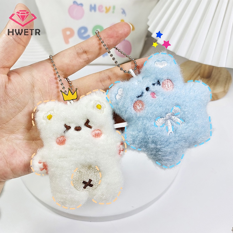 Móc Khóa Hình Gấu Nhồi Bông Dễ Thương Mới