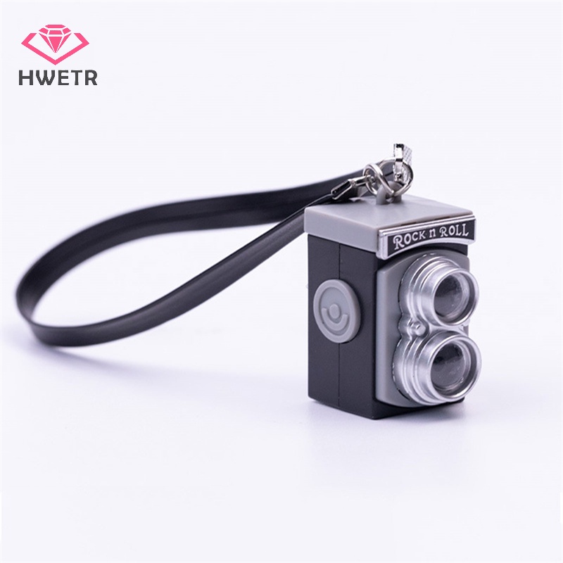 Móc Khóa Hình camera Có Đèn led Dễ Thương Mới