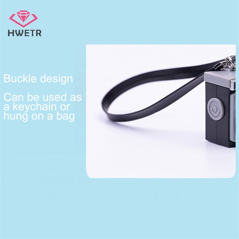 Móc Khóa Hình camera Có Đèn led Dễ Thương Mới