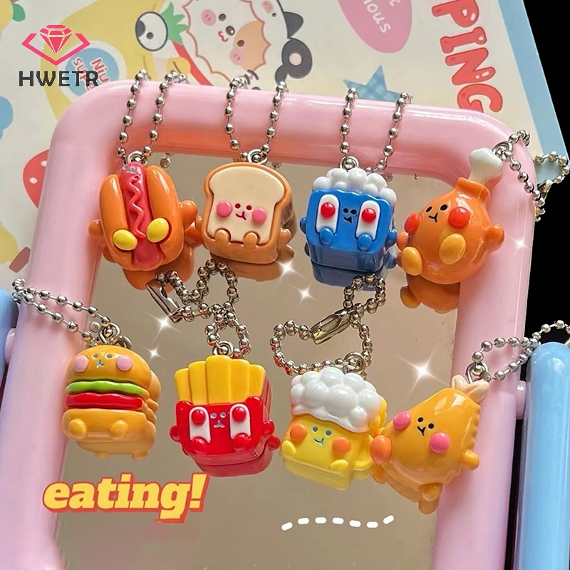 Móc Chìa Khóa Hình Trống Và Tỏi Bằng Nhựa resin Dễ Thương Mới