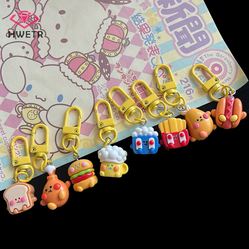 Móc Chìa Khóa Hình Trống Và Tỏi Bằng Nhựa resin Dễ Thương Mới