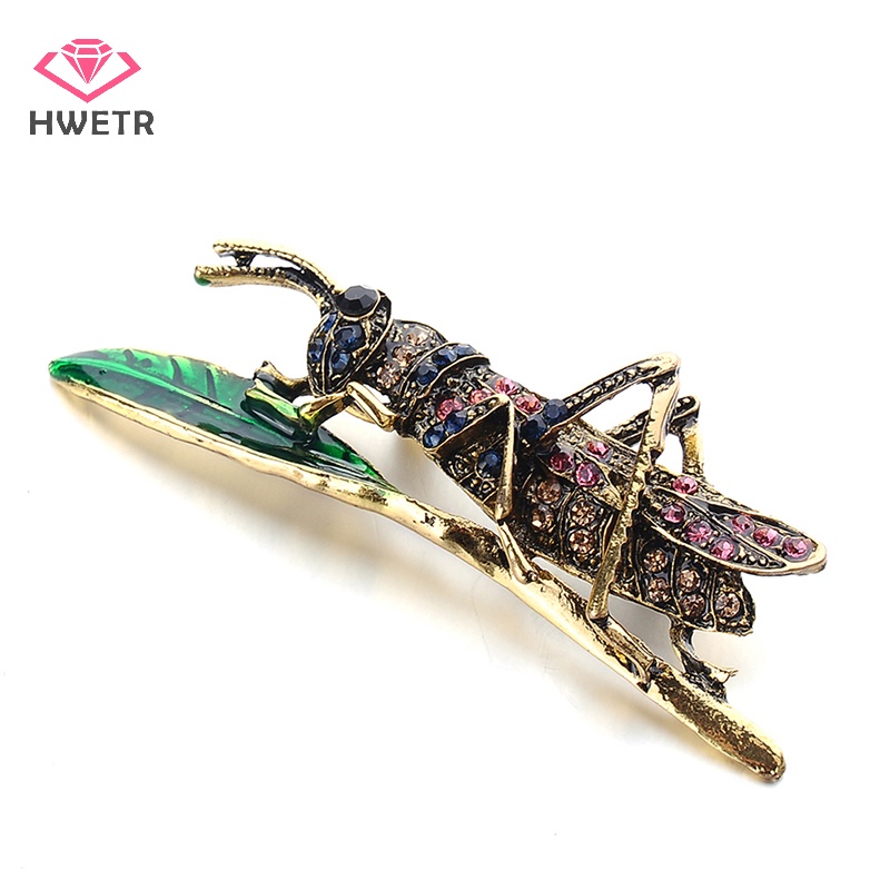 Trâm Cài Áo Hình Chim Ruồi Đính Đá vintage Mới