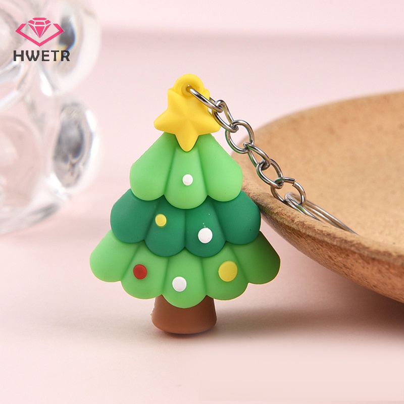 Móc Khóa Hình Ông Già Noel Tuần Lộc Dễ Thương Cho Bé Mới