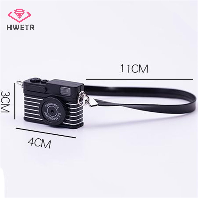 Móc Khóa Hình camera Có Đèn led Dễ Thương Mới