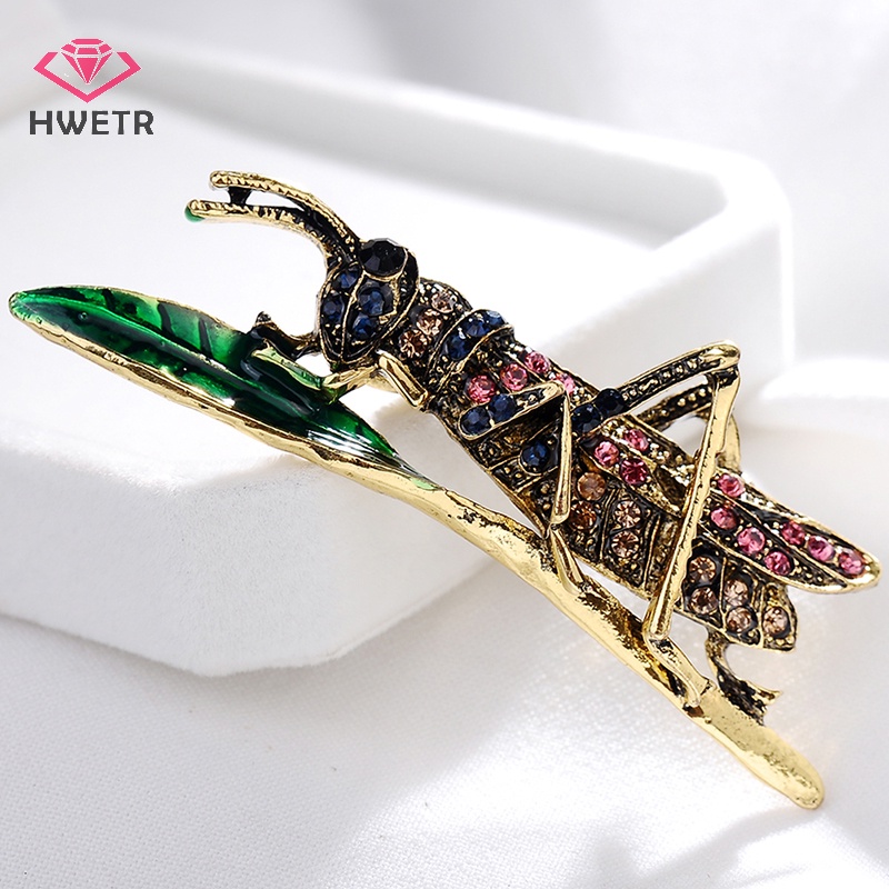 Trâm Cài Áo Hình Chim Ruồi Đính Đá vintage Mới