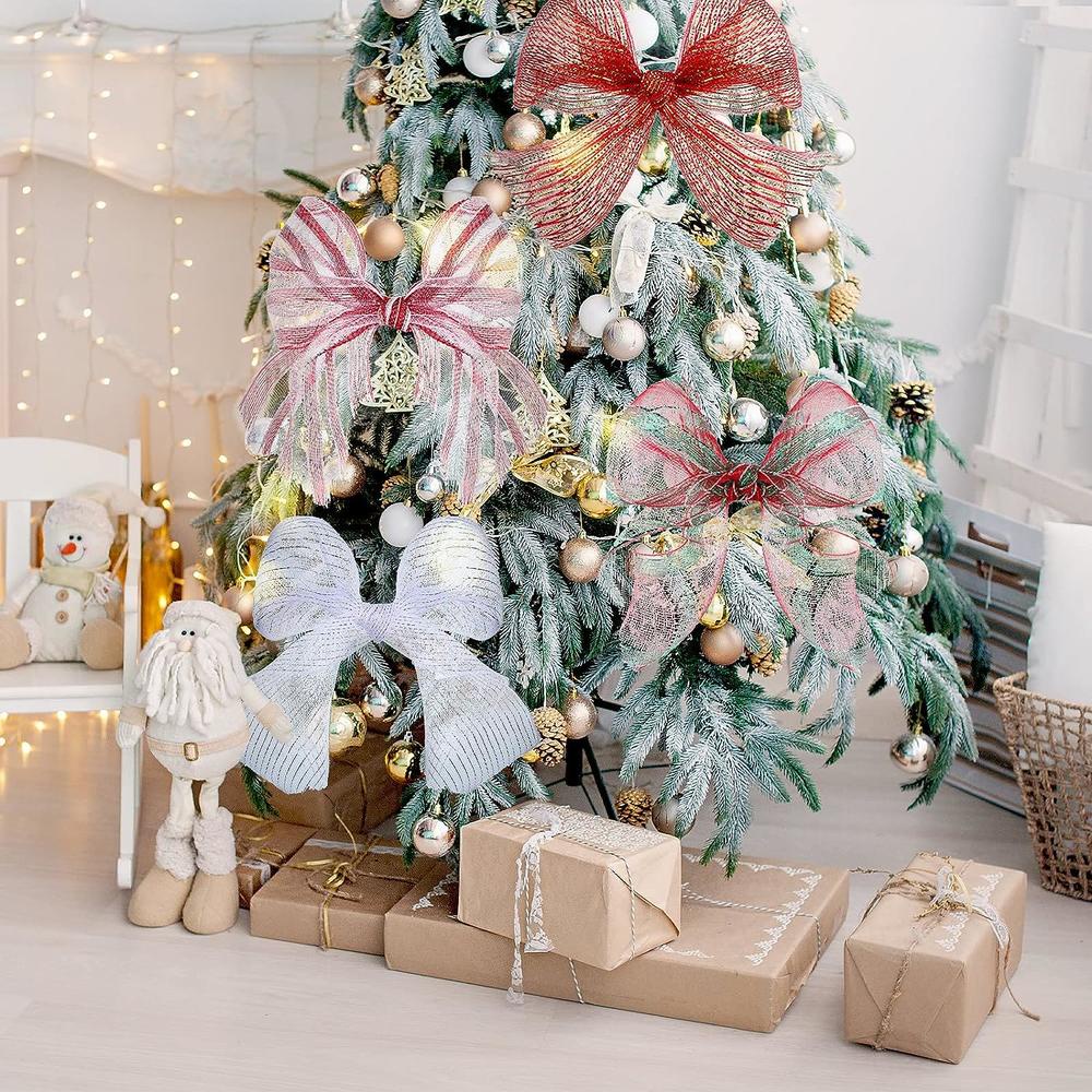 Tấm Vải Lưới pp 26cm * 10 Kích Thước Họa Tiết Sọc Ngang Nhiều Màu Trang Trí Giáng Sinh