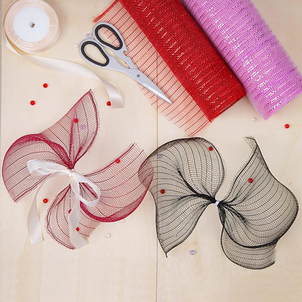 Tấm Vải Lưới pp 26cm * 10 Kích Thước Họa Tiết Sọc Ngang Nhiều Màu Trang Trí Giáng Sinh