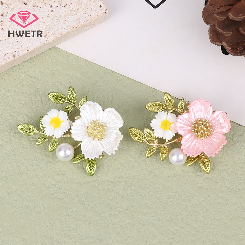 Trâm Cài Áo 2 Màu Hình Hoa Đào Bằng Hợp Kim Lãng Mạn Mới