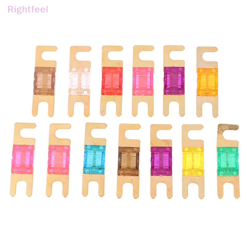 Set 2 Cầu Chì mini Mạ Vàng 20a 30a 40a 50a 60a 70a 80a 100a 120a 125a 150a 175a 200a 32v Mới