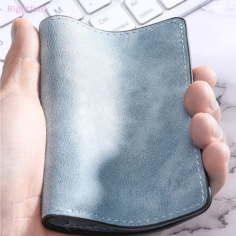 Ví Da pu mini Nhiều Ngăn Đựng Thẻ Gập Lại Được Thời Trang Cho Nam Mới