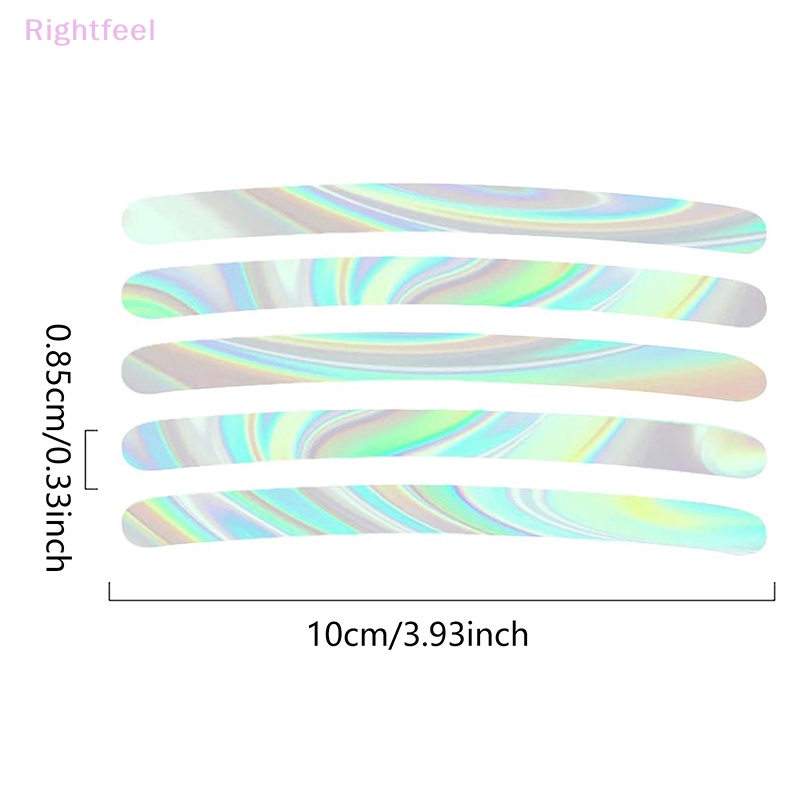 Miếng Dán Trang Trí Bánh Xe Hơi / Xe Máy Họa Tiết Kẻ Sọc Phản Quang An Toàn Mùa Hè 10 / 20 / 40 Mới