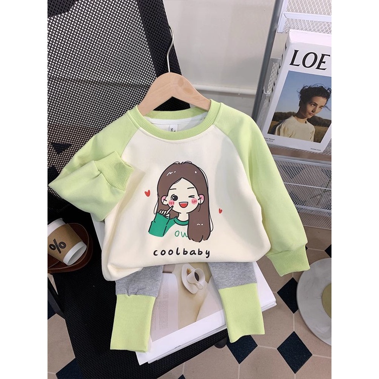 Bộ Đồ Thời Trang Mùa Thu Xinh Xắn Dành Cho Bé Gái