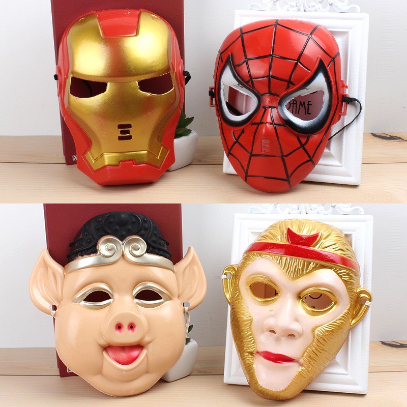 Mặt nạ Trư Bát Giới Tôn Ngộ Không mặt nạ hoá trang Halloween cho bé vui chơi trung thu