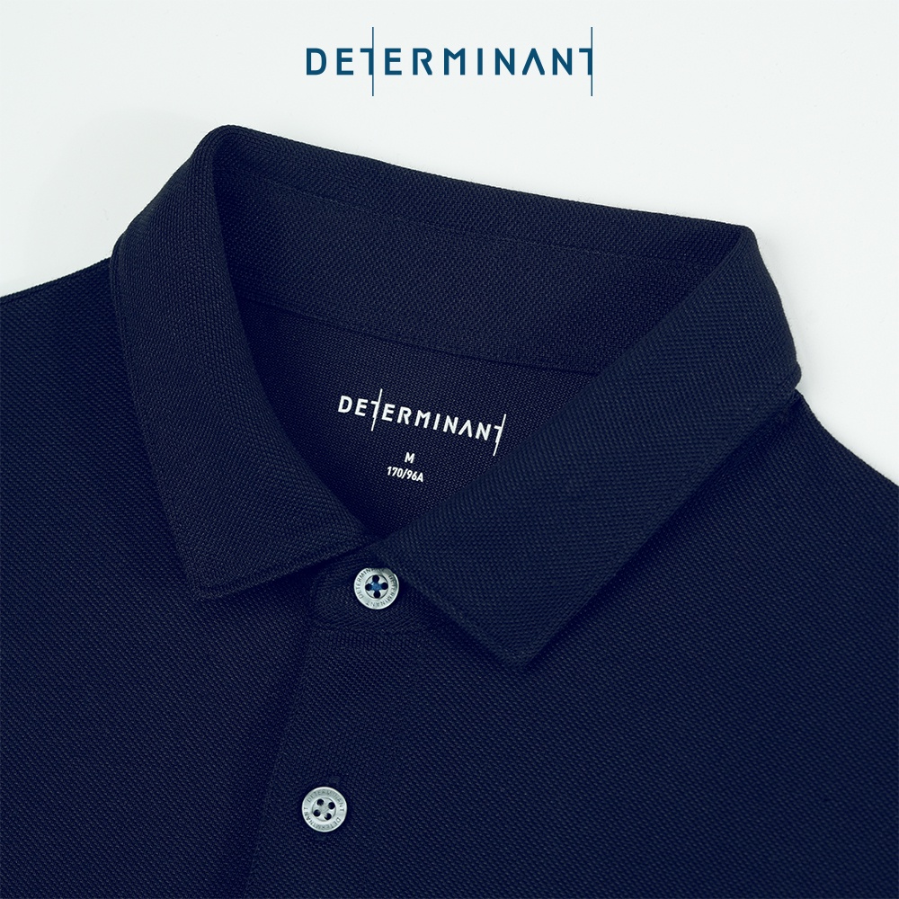 Áo thun nam Polo Determinant mềm mại thấm hút tốt - màu Xanh Navy