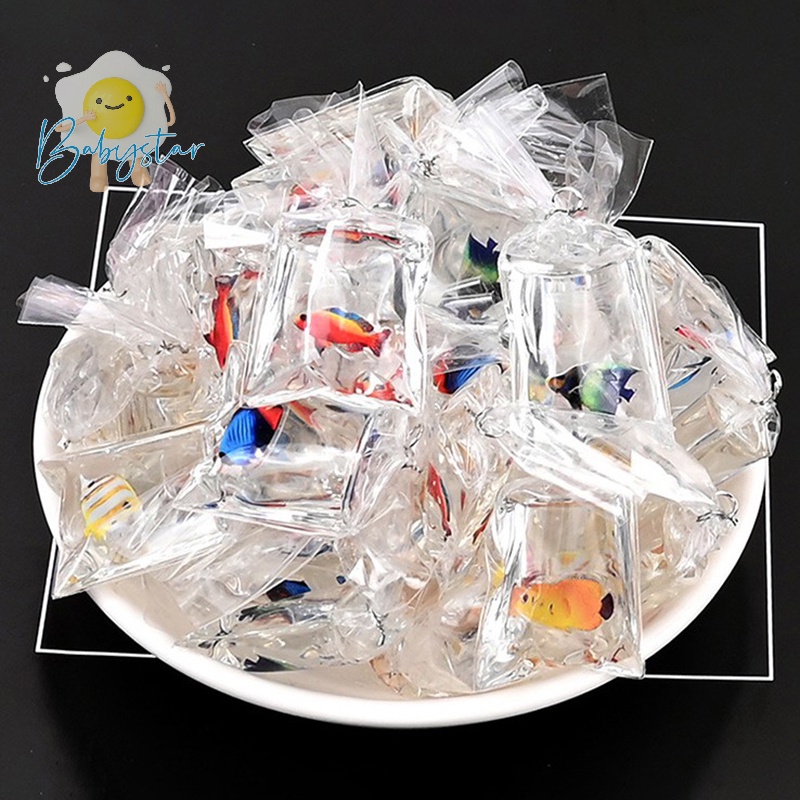 Itht > 1 Móc Khóa Hình Cá Vàng Bằng Nhựa resin diy Mới