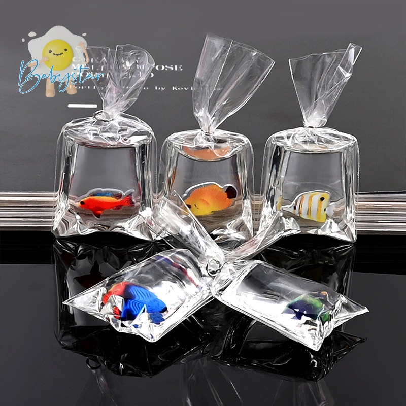 Itht > 1 Móc Khóa Hình Cá Vàng Bằng Nhựa resin diy Mới