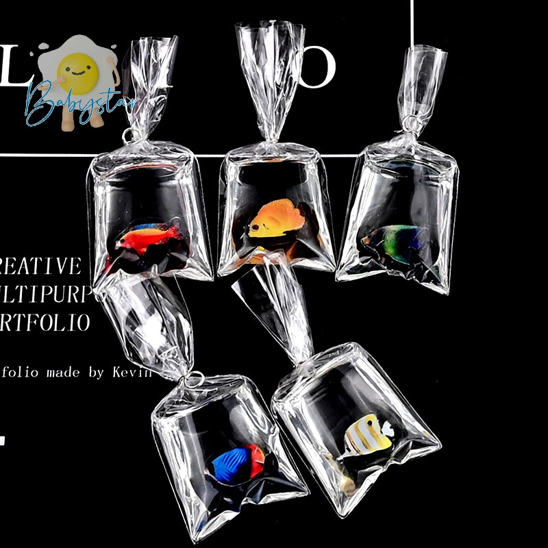 Itht > 1 Móc Khóa Hình Cá Vàng Bằng Nhựa resin diy Mới