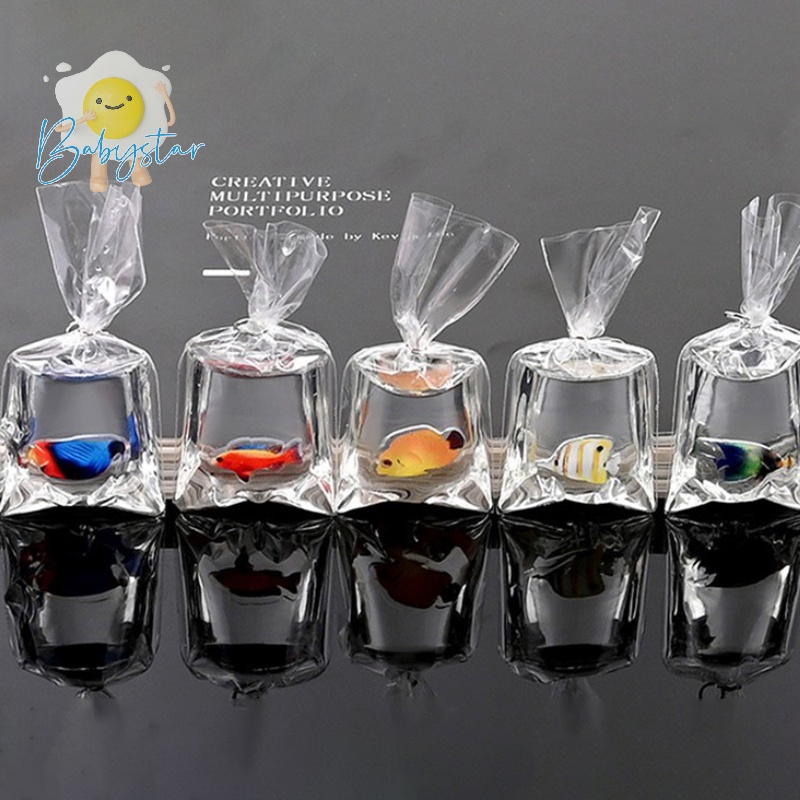 Itht > 1 Móc Khóa Hình Cá Vàng Bằng Nhựa resin diy Mới