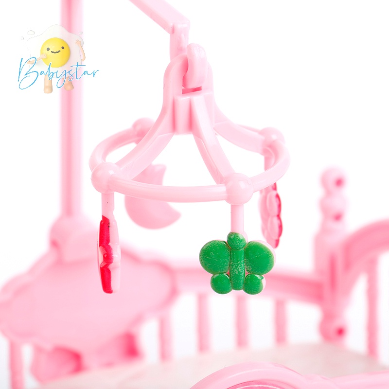 Giường Cũi Em Bé Và Ngựa Trang Trí Nhà Búp Bê Mới