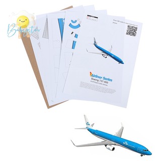 Mô hình máy bay chiến đấu boeing 737 bằng giấy 3d tỉ lệ 1: 100 mới