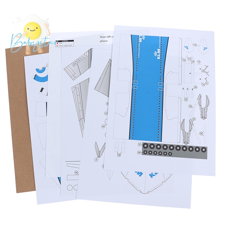 Mô Hình Máy Bay Chiến Đấu boeing 737 Bằng Giấy 3d Tỉ Lệ 1: 100 Mới