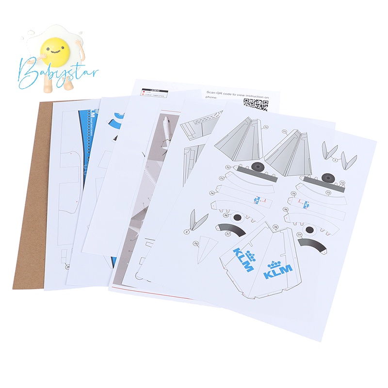 Mô Hình Máy Bay Chiến Đấu boeing 737 Bằng Giấy 3d Tỉ Lệ 1: 100 Mới