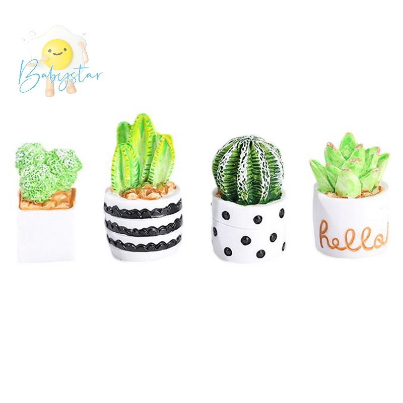 Mô Hình Chậu Cây Xương Rồng Mini Trang Trí Nhà Búp Bê Mới