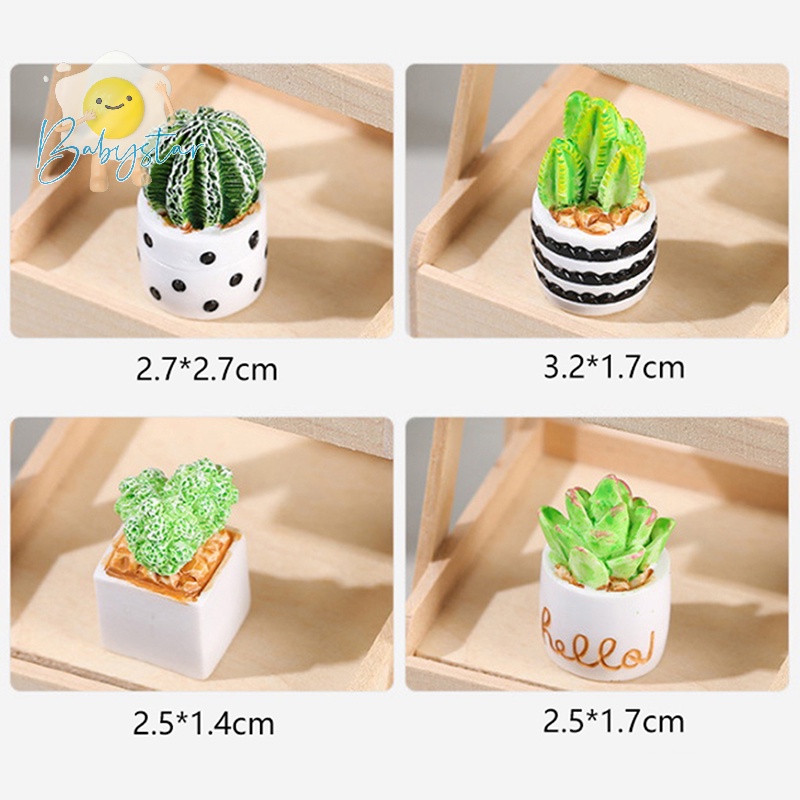 Mô Hình Chậu Cây Xương Rồng Mini Trang Trí Nhà Búp Bê Mới