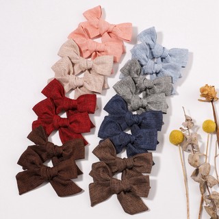 Set 2 Kẹp Tóc Nơ Dễ Thương Cho Bé Gái