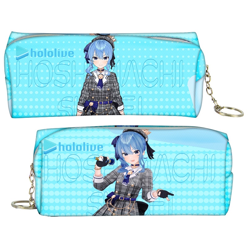 Ere1 Túi Đựng Bút In Hình anime hololive Sức Chứa Lớn shirakami fubuki Minto aqua