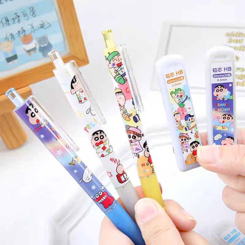 1 Bút Chì Màu Ngòi 0.5mm In Hình Cậu Bé Bút Chì Dễ Thương