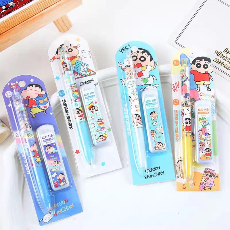 1 Bút Chì Màu Ngòi 0.5mm In Hình Cậu Bé Bút Chì Dễ Thương