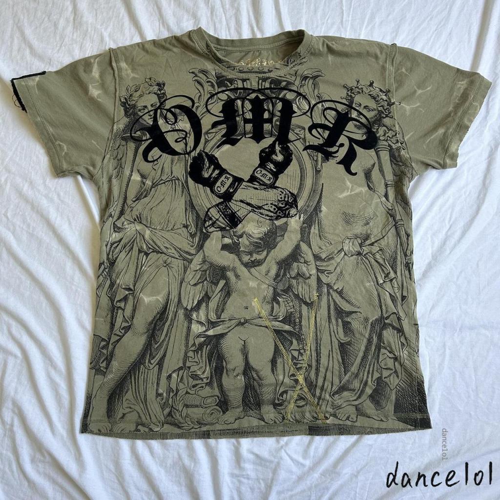 Áo Thun Tay Ngắn Cổ Tròn In Hình cherub fist Nhảy Múa 1O1 Cho Nữ