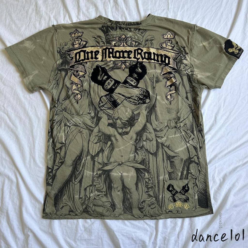 Áo Thun Tay Ngắn Cổ Tròn In Hình cherub fist Nhảy Múa 1O1 Cho Nữ