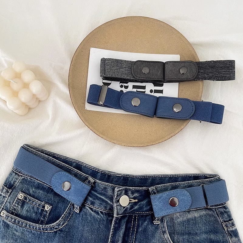 Thắt Lưng denim Co Giãn Không Đường May Dành Cho Nữ