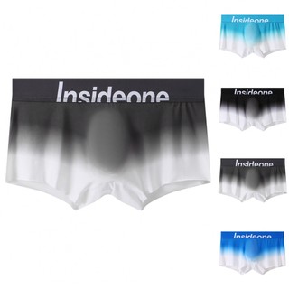 Mens Boxer Briefs Underwear Briefs High Waist Ice Silk Lingerie Panties