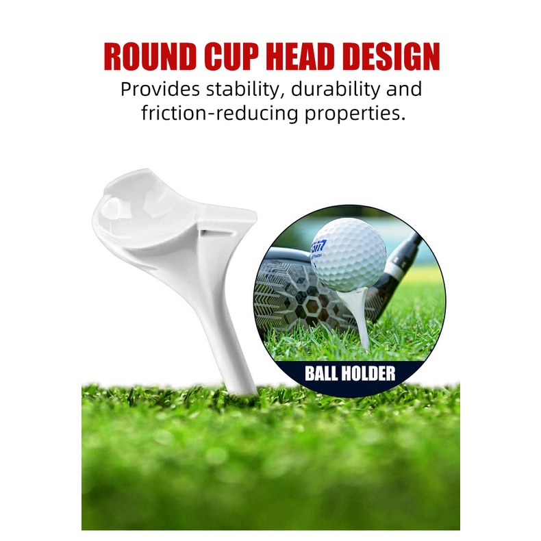 10 Tee golf Nhựa pgm qt031 Có Thể Tùy Chỉnh 10 Độ 83mm ° Mũi Tên Chiều Dài 83mm Cho tee