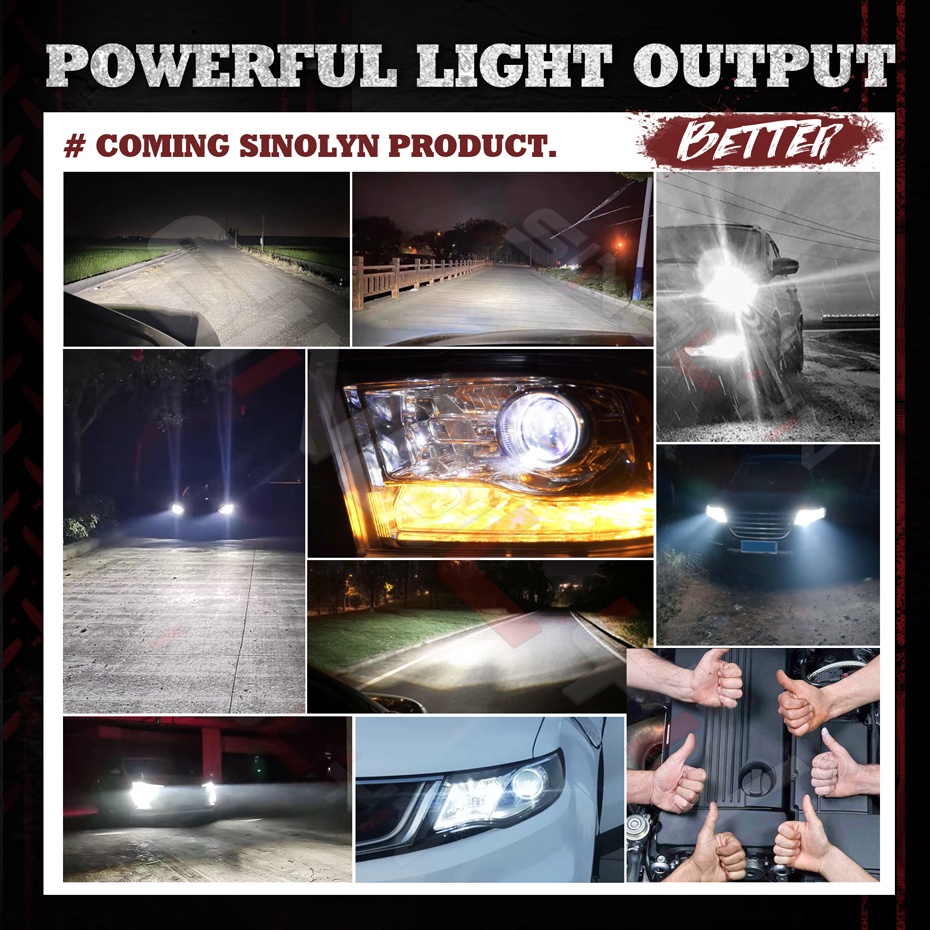 Bóng Đèn Pha led canbus h7 h11 h4 20000lm Ánh Sáng Trắng Không Dây Phích Cắm Cao / Thấp 6000k Cho Xe Hơi / Xe Máy